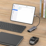 موزع متعدد الوظائف amalink 95122D من نوع-C / USB-C إلى RJ45 + 2 منافذ USB + PD 3.0، 95122D