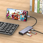 موزع متعدد الوظائف amalink 95123D من نوع-C / USB-C إلى HDMI + 3 منافذ USB + PD 3.0، 95123D