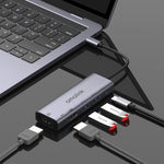موزع متعدد الوظائف amalink 95126 من نوع-C / USB-C إلى HDMI مزدوج + 2 منافذ USB + PD 3.0، 95126