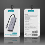 موزع متعدد الوظائف amalink 95126 من نوع-C / USB-C إلى HDMI مزدوج + 2 منافذ USB + PD 3.0، 95126
