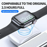 شاحن لاسلكي مزدوج الجوانب لسماعات الأذن وساعة اليد بمنفذ Type-C طراز JJT-997 لـ AirPods و iWatch