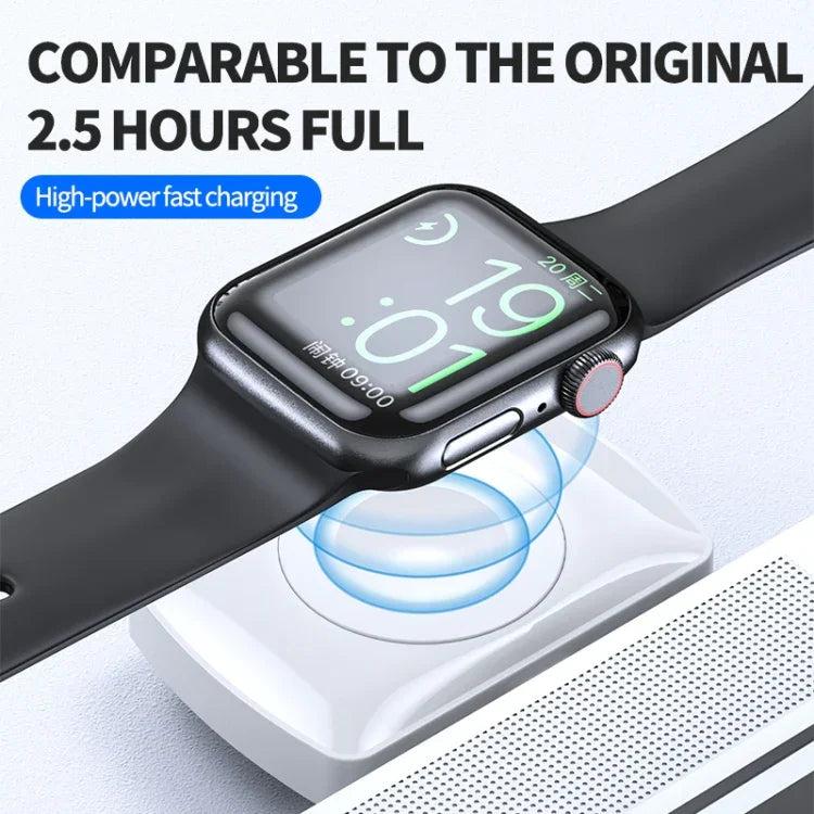 شاحن لاسلكي مزدوج الجوانب لسماعات الأذن وساعة اليد بمنفذ Type-C طراز JJT-997 لـ AirPods و iWatch