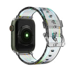سوار ساعة سيليكون شفاف ملون لسلسلة Apple Watch، 7 بقياس 45مم / 6 & SE & 5 & 4 بقياس 44مم / 3 & 2 & 1 بقياس 42مم، 7 بقياس 41مم / 6 & SE & 5 & 4 بقياس 40مم / 3 & 2 & 1 بقياس 38مم