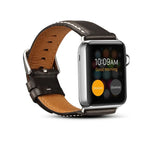 سوار ساعة من جلد البقر الرجعي المشمع، لسلسلة Apple Watch، لسلسلة Apple Watch 5