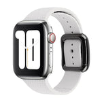 سوار ساعة سيليكون بإبزيم أسود لسلسلة Apple Watch، 7 بقياس 45مم / 6&SE&5&4 بقياس 44مم / 3&2&1 بقياس 42مم
