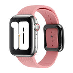 سوار ساعة سيليكون بإبزيم أسود لسلسلة Apple Watch، 7 بقياس 45مم / 6&SE&5&4 بقياس 44مم / 3&2&1 بقياس 42مم