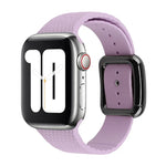 سوار ساعة سيليكون بإبزيم أسود لسلسلة Apple Watch، 7 بقياس 45مم / 6&SE&5&4 بقياس 44مم / 3&2&1 بقياس 42مم