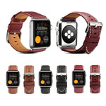 سوار ساعة من الجلد الطبيعي الصديق للبيئة، لسلسلة Apple Watch، لسلسلة Apple Watch 5