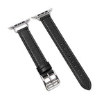 سوار ساعة من جلد البقر بعرض 14مم لسلسلة Apple Watch، 7 بقياس 41مم/6&SE&5&4 بقياس 40مم/3&2&1 بقياس 38مم، 7 بقياس 45مم/6&SE&5&4 بقياس 44مم/3&2&1 بقياس 42مم