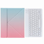 غطاء جلد لوحة مفاتيح بلوتوث مع حامل ثلاثي الطي من الخلف، لجهاز iPad 10.2 2020 و2019 / Pro 10.5 بوصة، لجهاز iPad 9.7 2018 و2017، لجهاز iPad Pro 11 بوصة 2021 و2020 و2018 / Air 2020 10.9