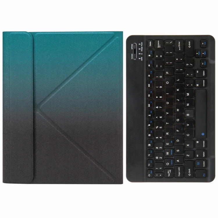 غطاء جلد لوحة مفاتيح بلوتوث مع حامل ثلاثي الطي من الخلف، لجهاز iPad 10.2 2020 و2019 / Pro 10.5 بوصة، لجهاز iPad 9.7 2018 و2017، لجهاز iPad Pro 11 بوصة 2021 و2020 و2018 / Air 2020 10.9