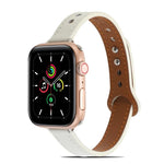 سوار ساعة من الجلد مع مسامير مزدوجة لسلسلة Apple Watch، 7 بقياس 41مم / 6&SE&5&4 بقياس 40مم / 3&2&1 بقياس 38مم، 7 بقياس 45مم / 6&SE&5&4 بقياس 44مم / 3&2&1 بقياس 42مم