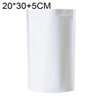 100 PCS/Set Matte Aluminum Foil Snack Stand-up Pouch, 20x30+5cm