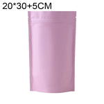 100 PCS/Set Matte Aluminum Foil Snack Stand-up Pouch, 20x30+5cm