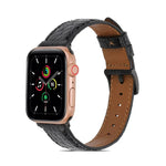 سوار ساعة من الجلد بنقشة تمساح لسلسلة Apple Watch، 7 41mm / 6&SE&5&4 40mm / 3&2&1 38mm، 7 45mm / 6&SE&5&4 44mm / 3&2&1 42mm