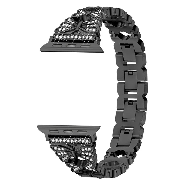 سوار ساعة من الفولاذ المقاوم للصدأ لسلسلة Apple Watch، 7 41mm / 6&SE&5&4 40mm / 3&2&1 38mm، 7 45mm / 6&SE&5&4 44mm / 3&2&1 42mm