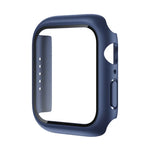 حافظة ROCK 2 في 1 بإطار PC + واقي زجاج مقسى، لسلسلة Apple Watch 9 / 8 / 7 41mm، لسلسلة Apple Watch 9 / 8 / 7 45mm