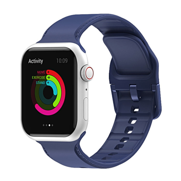 سوار ساعة سيليكون لسلسلة Apple Watch، 7 45مم / 6&SE&5&4 44مم / 3&2&1 42مم