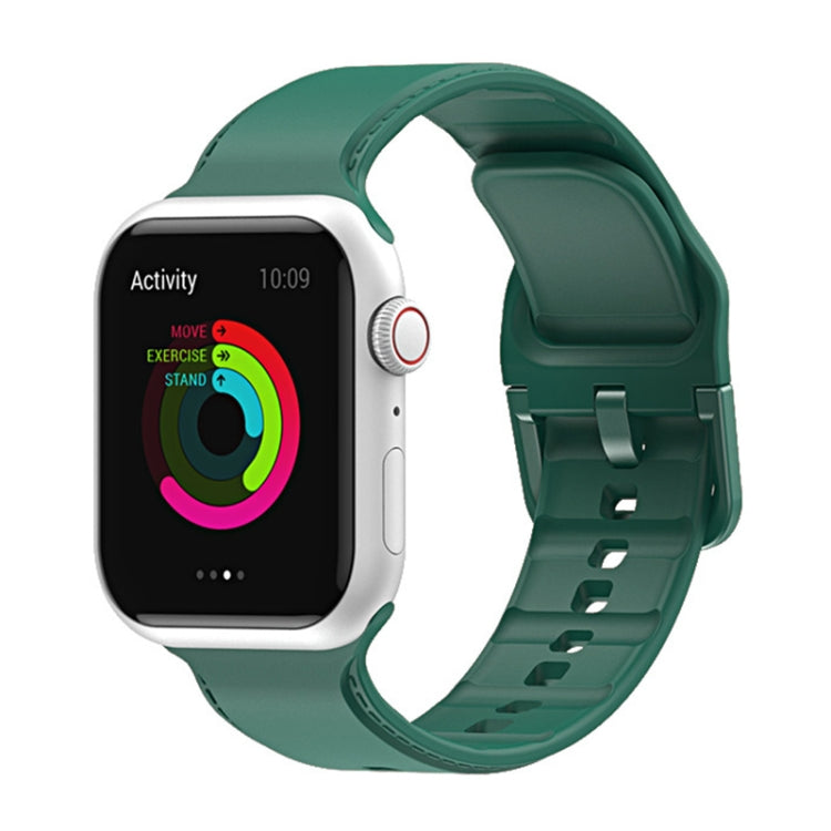سوار ساعة سيليكون لسلسلة Apple Watch، 7 45مم / 6&SE&5&4 44مم / 3&2&1 42مم