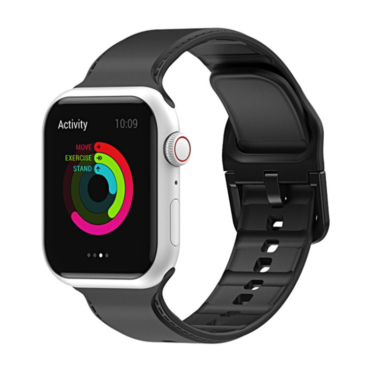 سوار ساعة سيليكون لسلسلة Apple Watch، 7 45مم / 6&SE&5&4 44مم / 3&2&1 42مم