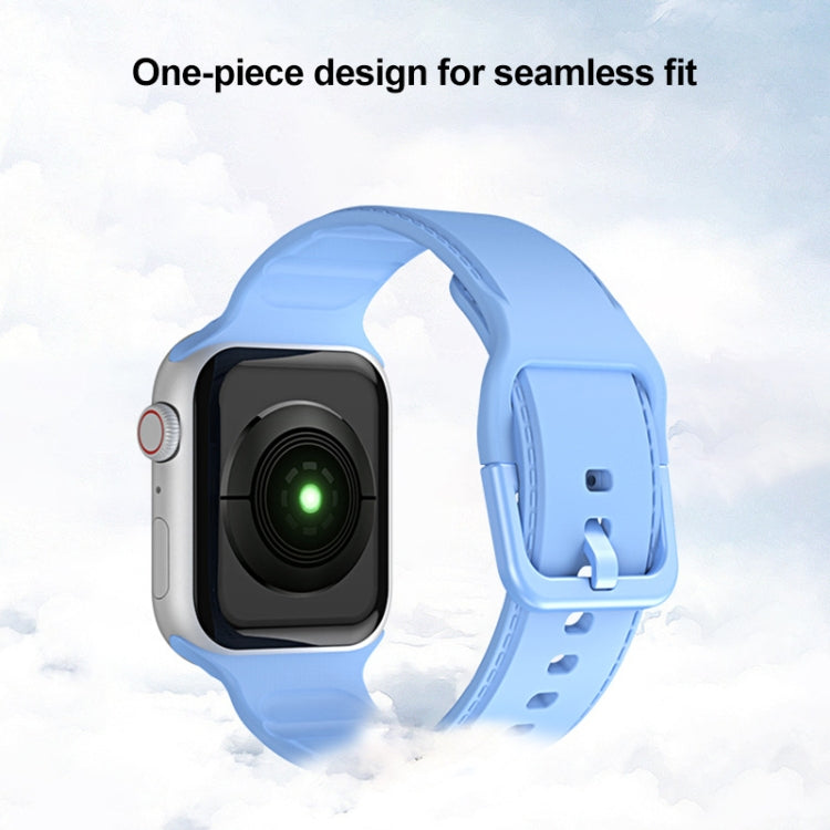 سوار ساعة سيليكون لسلسلة Apple Watch، 7 45مم / 6&SE&5&4 44مم / 3&2&1 42مم