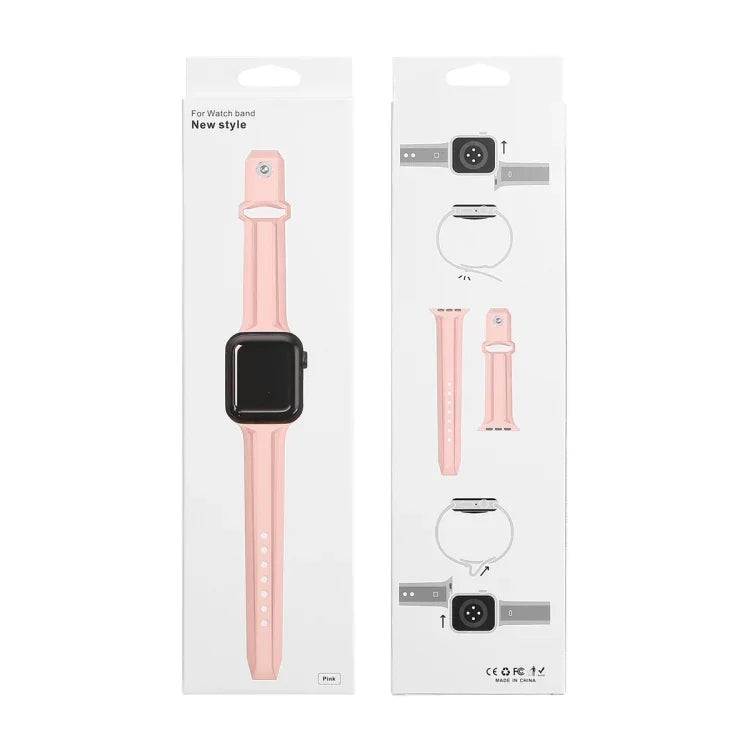 King Kong Silicone Watchband For Apple Watch Series, 7 41mm / 6&SE&5&4 40mm / 3&2&1 38mm, 7 45mm / 6&SE&5&4 44mm / 3&2&1 42mm