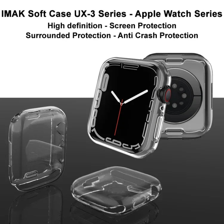 حافظة حماية TPU من imak لسلسلة Apple Watch 9 / 8 / 7 41mm، لسلسلة Apple Watch 9 / 8 / 7 41mm، لسلسلة Apple Watch 9 / 8 / 7 45mm