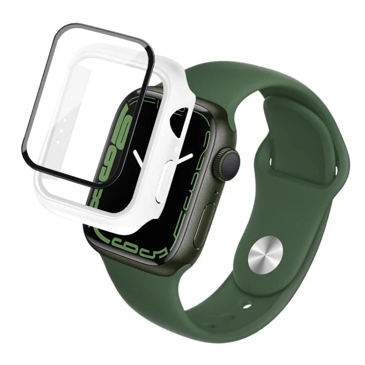 حافظة PC من imak مع فيلم زجاج مقسى، لسلسلة Apple Watch 9 / 8 / 7 41mm، لسلسلة Apple Watch 9 / 8 / 7 45mm