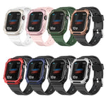سوار ساعة متكامل بدرع ثنائي اللون لسلسلة Apple Watch، 7 41mm / 6&SE&5&4 40mm، 7 45mm / 6&SE&5&4 44mm