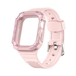 سوار ساعة متكامل بدرع ثنائي اللون لسلسلة Apple Watch، 7 41mm / 6&SE&5&4 40mm، 7 45mm / 6&SE&5&4 44mm