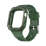سوار ساعة متكامل بدرع ثنائي اللون لسلسلة Apple Watch، 7 41mm / 6&SE&5&4 40mm، 7 45mm / 6&SE&5&4 44mm