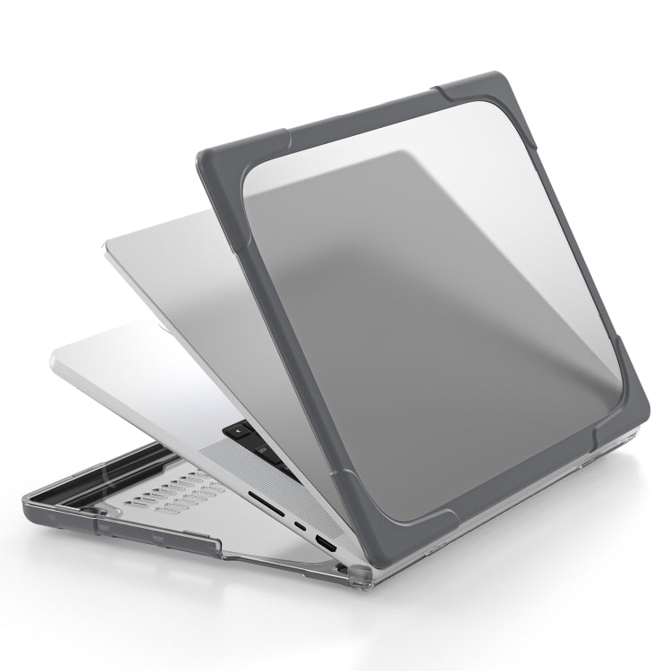 غطاء حماية للابتوب بلونين من TPU + PC، لماك بوك برو 14.2 بوصة A2442 2021