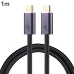 كابل بيانات USB 2.0 مضفر USB-C / نوع-C ذكر إلى USB-C / نوع-C ذكر بقوة 140 واط، 1 متر، 1.5 متر، 2 متر