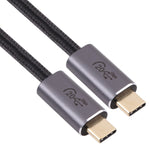 كابل بيانات USB 3.2 مضفر USB-C / نوع-C ذكر إلى USB-C / نوع-C ذكر بسرعة 20 جيجابت في الثانية، 0.5 متر، 1 متر، 1.5 متر، 2 متر، 3 متر
