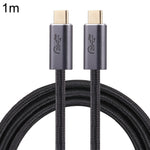 كابل بيانات USB 3.2 مضفر USB-C / نوع-C ذكر إلى USB-C / نوع-C ذكر بسرعة 20 جيجابت في الثانية، 0.5 متر، 1 متر، 1.5 متر، 2 متر، 3 متر