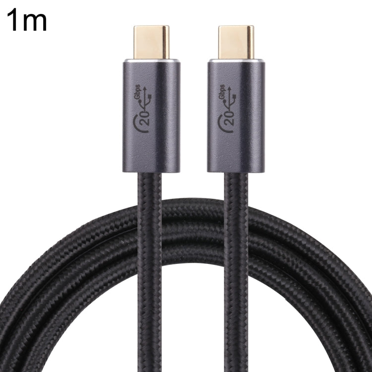 كابل بيانات USB 3.2 مضفر USB-C / نوع-C ذكر إلى USB-C / نوع-C ذكر بسرعة 20 جيجابت في الثانية، 0.5 متر، 1 متر، 1.5 متر، 2 متر، 3 متر