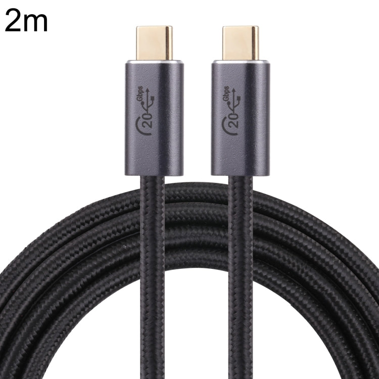 كابل بيانات USB 3.2 مضفر USB-C / نوع-C ذكر إلى USB-C / نوع-C ذكر بسرعة 20 جيجابت في الثانية، 0.5 متر، 1 متر، 1.5 متر، 2 متر، 3 متر