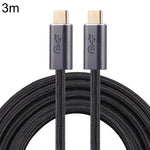 كابل بيانات USB 3.2 مضفر USB-C / نوع-C ذكر إلى USB-C / نوع-C ذكر بسرعة 20 جيجابت في الثانية، 0.5 متر، 1 متر، 1.5 متر، 2 متر، 3 متر