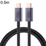 كابل بيانات USB 4 مضفر USB-C / نوع-C ذكر إلى USB-C / نوع-C ذكر بسرعة 20 جيجابت في الثانية، 0.5 متر، 1 متر، 1.5 متر، 2 متر، 3 متر