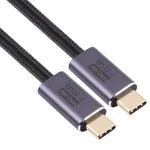 كابل بيانات USB 4 مضفر USB-C / نوع-C ذكر إلى USB-C / نوع-C ذكر بسرعة 20 جيجابت في الثانية، 0.5 متر، 1 متر، 1.5 متر، 2 متر، 3 متر