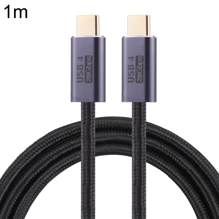كابل بيانات USB 4 مضفر USB-C / نوع-C ذكر إلى USB-C / نوع-C ذكر بسرعة 20 جيجابت في الثانية، 0.5 متر، 1 متر، 1.5 متر، 2 متر، 3 متر
