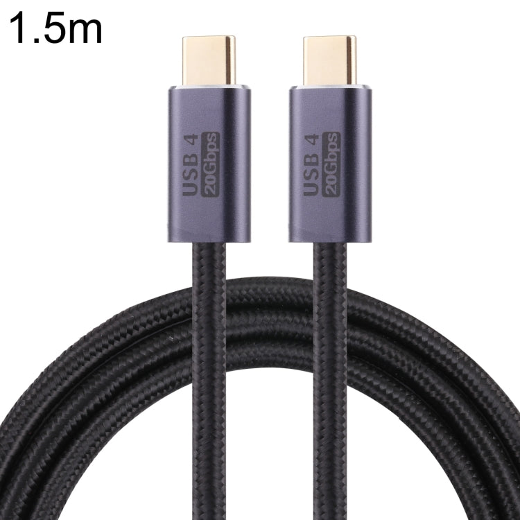 كابل بيانات USB 4 مضفر USB-C / نوع-C ذكر إلى USB-C / نوع-C ذكر بسرعة 20 جيجابت في الثانية، 0.5 متر، 1 متر، 1.5 متر، 2 متر، 3 متر