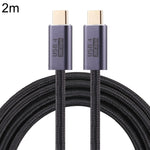 كابل بيانات USB 4 مضفر USB-C / نوع-C ذكر إلى USB-C / نوع-C ذكر بسرعة 20 جيجابت في الثانية، 0.5 متر، 1 متر، 1.5 متر، 2 متر، 3 متر