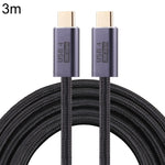 كابل بيانات USB 4 مضفر USB-C / نوع-C ذكر إلى USB-C / نوع-C ذكر بسرعة 20 جيجابت في الثانية، 0.5 متر، 1 متر، 1.5 متر، 2 متر، 3 متر