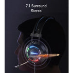 سماعة ألعاب سلكية awei GM-2 USB + 3.5 مم مع إضاءة محيطية وميكروفون، GM-2