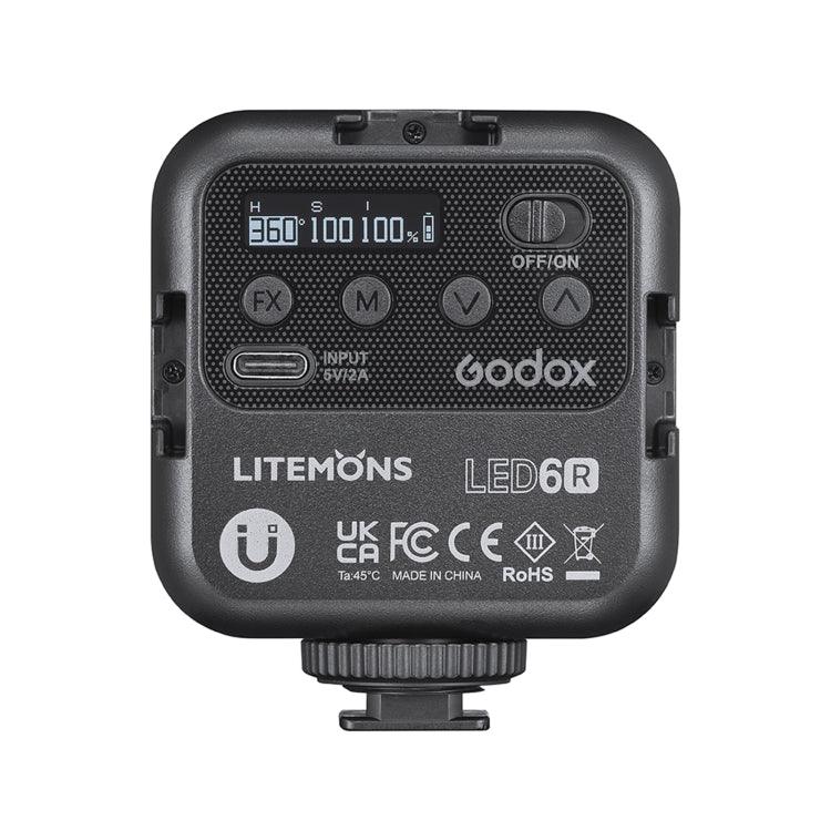ضوء فيديو LED RGB من Godox LED-6R، LED-6R