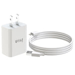 شاحن سفر IVON AD-33 2 في 1 بمنفذ USB واحد 2.1A + مجموعة كابل بيانات USB إلى 8 سنون بطول 1 متر، قابس الاتحاد الأوروبي، قابس الولايات المتحدة