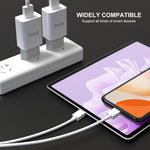 شاحن سفر IVON AD-33 2 في 1 بمنفذ USB واحد 2.1A + كابل بيانات USB إلى USB-C / Type-C بطول 1 متر، قابس الاتحاد الأوروبي، قابس الولايات المتحدة