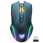 فأرة لاسلكية ONIKUMA CW905 2.4G مع إضاءة RGB، فأرة CW905 لاسلكية (أسود)، فأرة CW905 لاسلكية (وردي)، فأرة CW905 لاسلكية (رمادي أبيض)