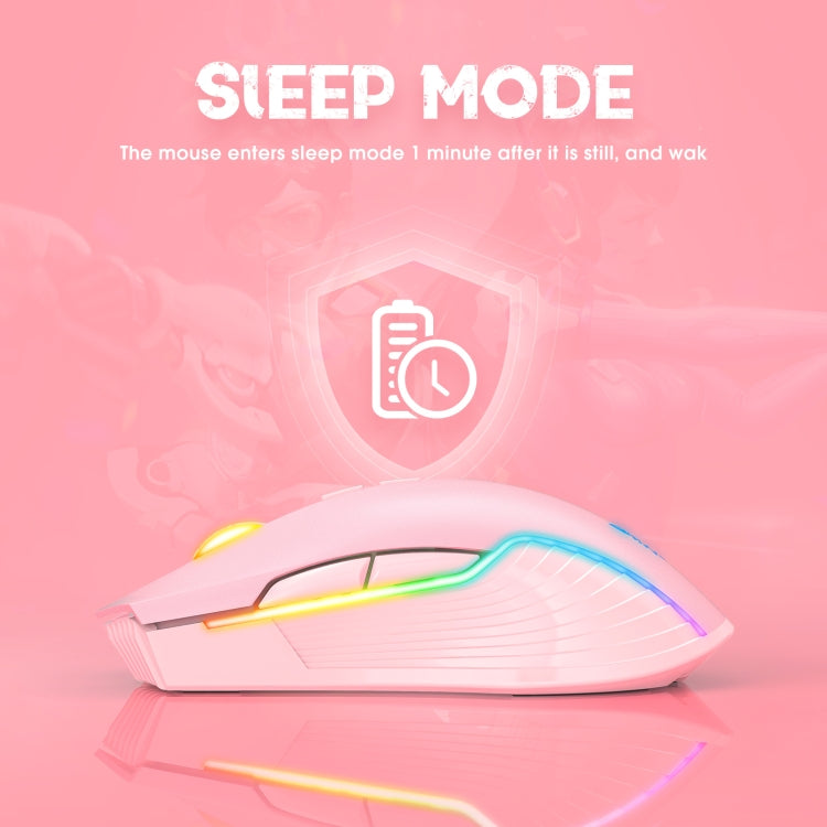 فأرة لاسلكية ONIKUMA CW905 2.4G مع إضاءة RGB، فأرة CW905 لاسلكية (أسود)، فأرة CW905 لاسلكية (وردي)، فأرة CW905 لاسلكية (رمادي أبيض)